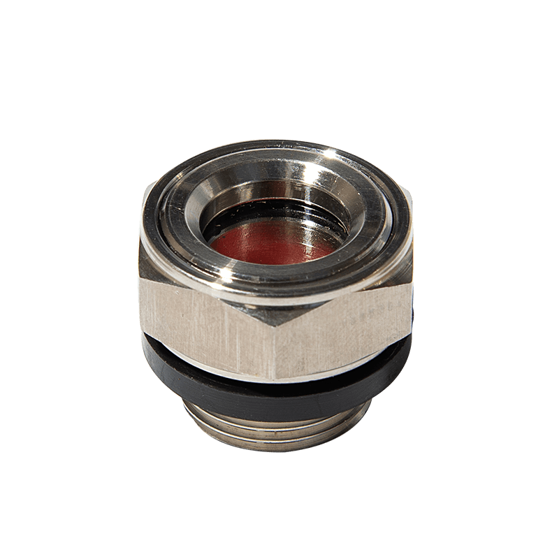 Edelstahlöl -Ölstandglas