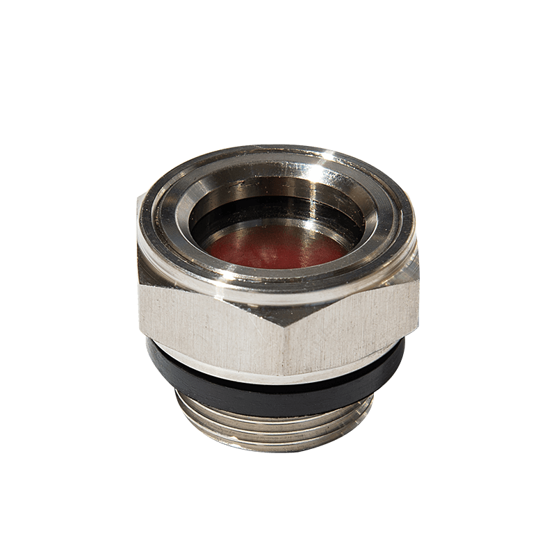 Edelstahlöl -Ölstandglas